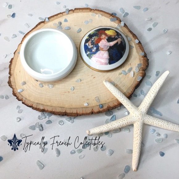 Vtg Renoir Painting Ternet Limoges Trinket Box. - Picture 3 of 5